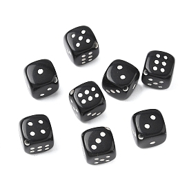 Непрозрачные акриловые бусины, игральная кость