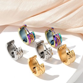 304 серьги из нержавеющей стали с эффектом полировки, ионное покрытие (ip)