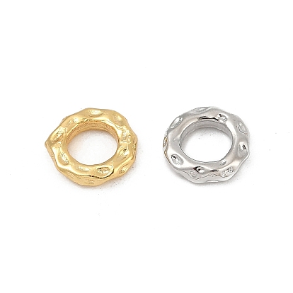 Spacer бисер латунные, паз плоский круглый