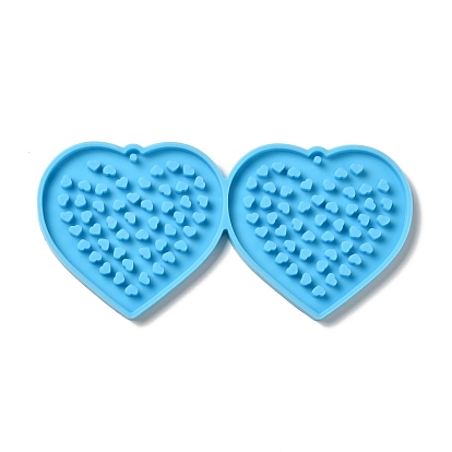 DIY Heart Pendant Silicone Molds, Resin Casting Molds, for UV Resin & Epoxy Resin Jewelry Making