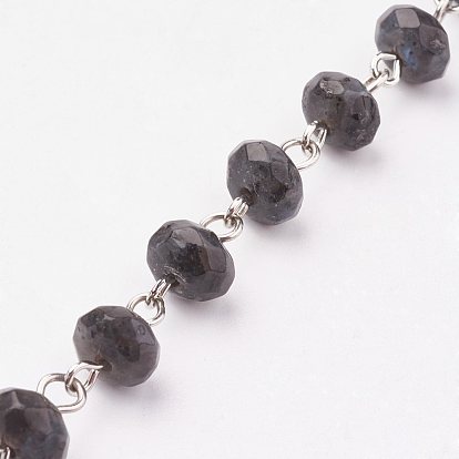 Ручной работы из бисера цепи, несварные, с драгоценным камнем и железной иглой