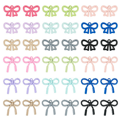 36 шт. 18 стили подвески из сплава с напылением, без кадмия и без свинца, бантом