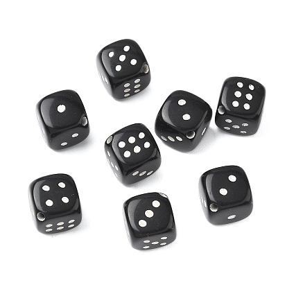Непрозрачные акриловые бусины, игральная кость