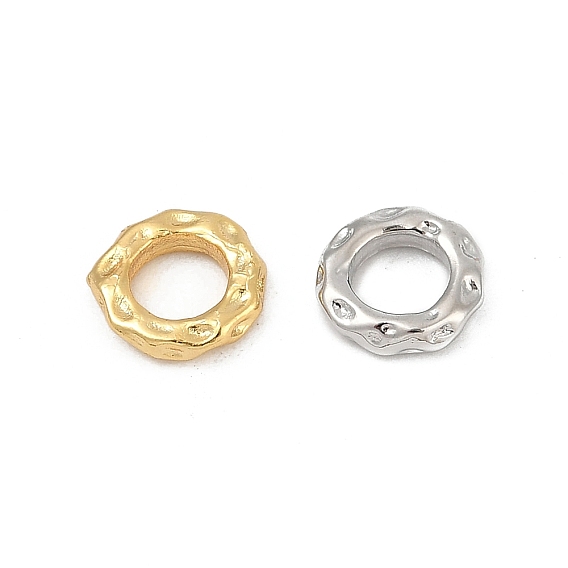 Spacer бисер латунные, паз плоский круглый