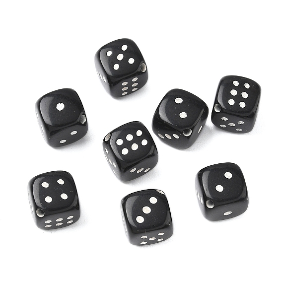 Непрозрачные акриловые бусины, игральная кость
