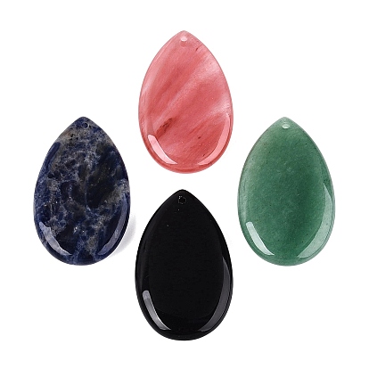 Природные и синтетические Gemstone подвески, слезинки