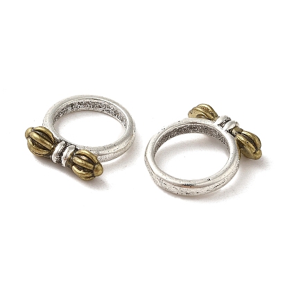 Tibetan Style Brass Pendants, Ring