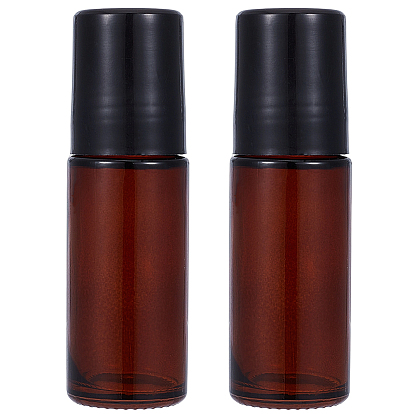 Стеклянные бутылки с роликовыми шариками, бутылка эфирного масла, с пластиковыми крышками, колонка