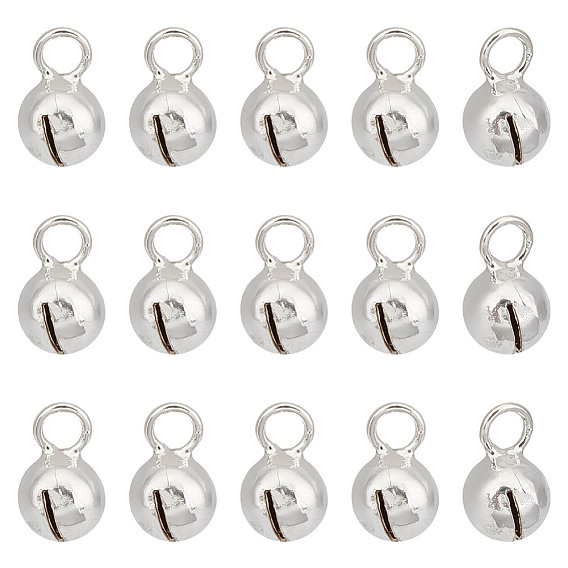 15Stück 925 Sterling Silber Anhänger, klangvoller Glockenanhänger