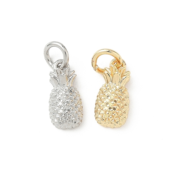 Латунные подвески, ананасовые прелести, стойки покрытие, долговечный, с целью перехода в кольце