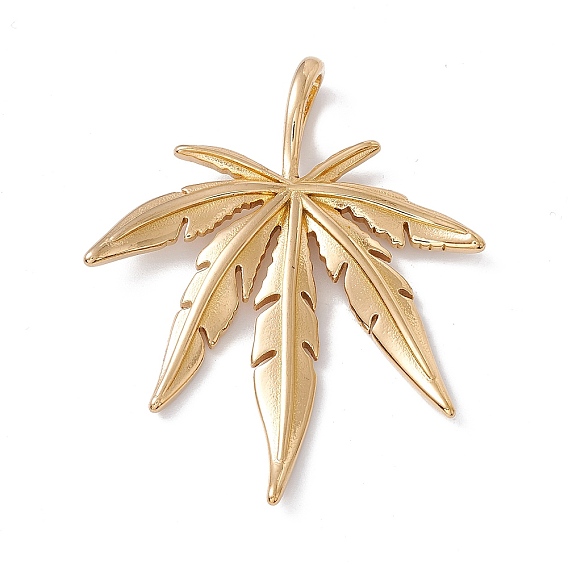 304 из нержавеющей стали большие кулоны, очарование осеннего кленового листа