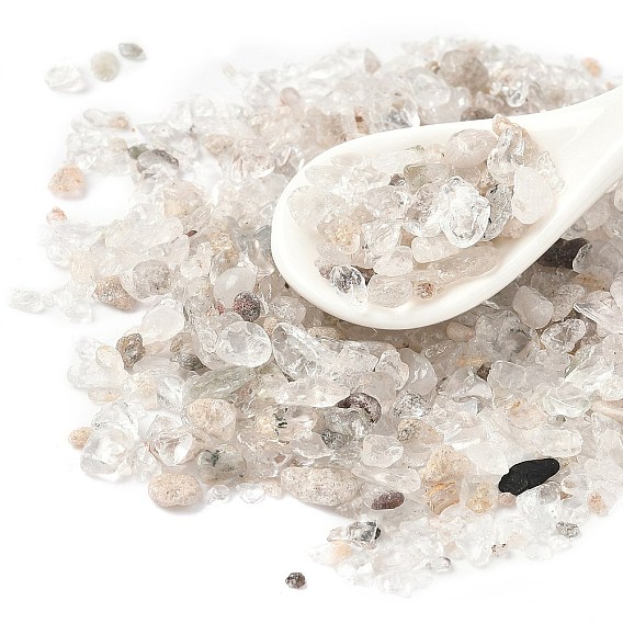 Натуральный кварцевый лодолит бусины чип, бусины без отверстий 