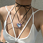 Sweet and Cool Exaggerated Big Love Pendant Necklace - Simple and Adjustable.