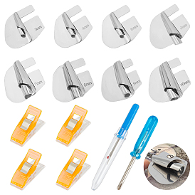 Лапка для шитья из нержавеющей стали, с пластмассовой ручкой, пластиковые удилища, отвертки