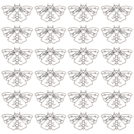 50 шт. Подвески из сплава в тибетском стиле, полый, очарование мотылька