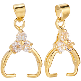 20шт. стойка покрытие латунные подвесные скобы, щипцы для ледоруба с кубическим цирконием