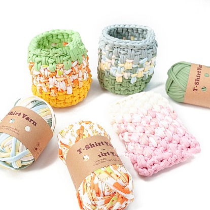 Polyester Cloth Yarn, For Hand Knitting Thick Thread, Crochet Cloth Yarn