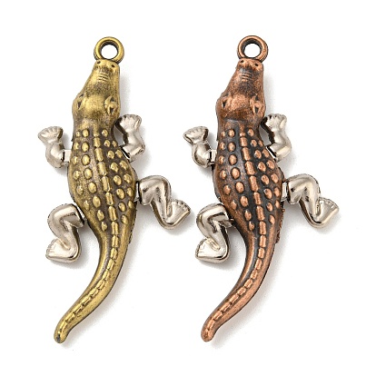 Сплавочные подвески тибетского стиля, форма крокодила