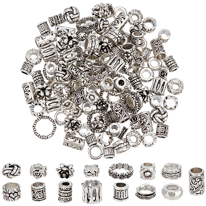 150 шт. 15 стили тибетского стиля бусины из цинкового сплава, узел