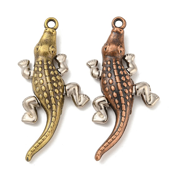 Сплавочные подвески тибетского стиля, форма крокодила