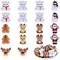 18 шт 9 стильные рождественские тематические пищевые экологически чистые силиконовые бусины, разнообразные