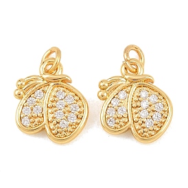 Латунные микро проложить кубического циркония прелести, бабочки прелести, без свинца и без кадмия, стойки покрытие, долговечный