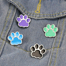 Harajuku cute cat paw brooch small footprint badge drop oil pin jewelry bag clothing collar pin