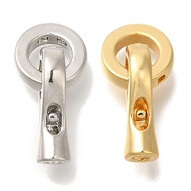 Brass Fold Over Clasps, Ring