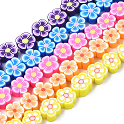 Polymère main brins d'argile de perles, fleur