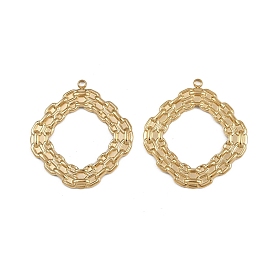 304 подвески из нержавеющей стали, ионное покрытие (ip), ромбовидный шарм