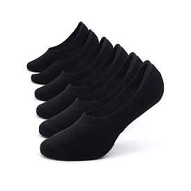 Нескользящие носки-лодочки из поликоттона, невидимые носки