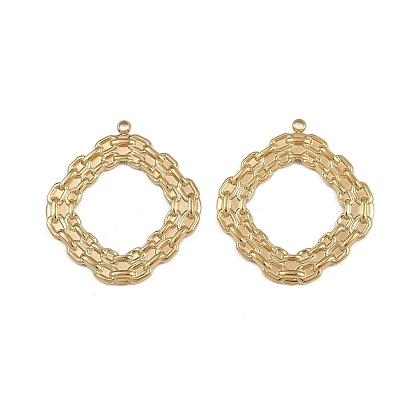 304 подвески из нержавеющей стали, ионное покрытие (ip), ромбовидный шарм