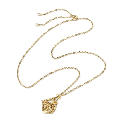 304 изготовление ожерелий из нержавеющей стали с цепочкой-кабелем в технике макраме