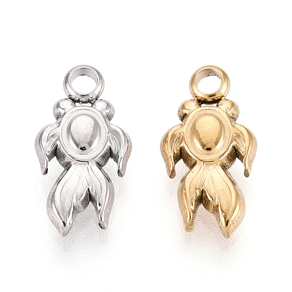 304 прелести нержавеющей стали, ионное покрытие (ip), талисман золотой рыбки