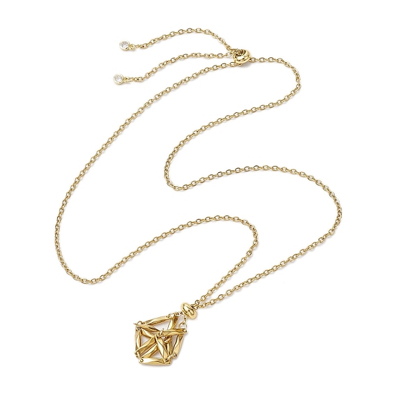 304 изготовление ожерелий из нержавеющей стали с цепочкой-кабелем в технике макраме