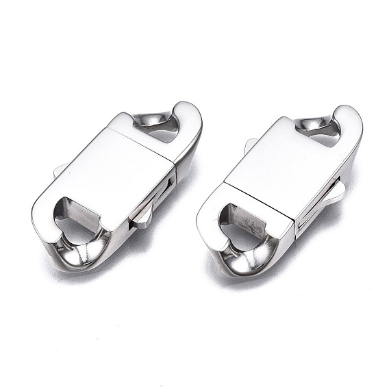 304 Stainless Steel Clasps, Oval