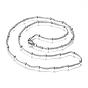 304 Stainless Steel Mesh Necklaces, with Lobster Claw Clasps