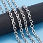 304 Stainless Steel Cable Chains, Diamond Cut Chains, Unwelded