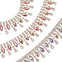 Glass Rhinestone Cup Chains, Tassel Chains, Wedding Dress Decorative Rhinestone Chains