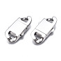 304 Stainless Steel Clasps, Oval