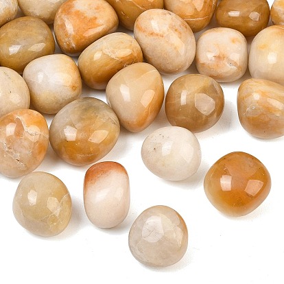 Cuentas de jade topacio antiguo natural, piedra caída, pepitas, sin agujero / sin perforar, gemas de relleno de jarrones