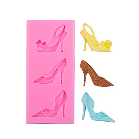 High-heeled Shoes Food Grade Silicone Molds, Fondant Molds, Resin Casting Molds, for Chocolate, Candy, UV Resin & Epoxy Resin Craft Making