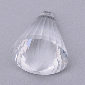 Transparente Glas-Anhänger, für Kronleuchter Kristall hängende Anhänger, facettiert, Kegel