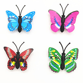 Chinchetas de pvc, tachuelas de mapa marcando alfileres, para fotos de pared, mapas, tablón de anuncios o paneles de corcho, mariposa
