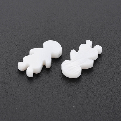 Natural Freshwater Shell Beads, Undyed, Girl