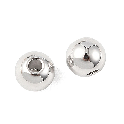 Shegrace Messing-Abstandsperlen, Runde, Cadmiumfrei und Nickel frei und Bleifrei