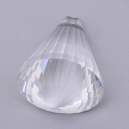 Transparente Glas-Anhänger, für Kronleuchter Kristall hängende Anhänger, facettiert, Kegel