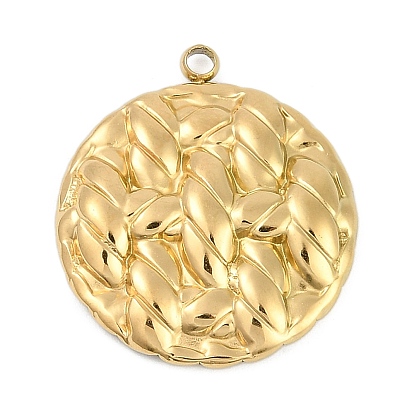 304 подвески из нержавеющей стали, плоский круглый шарм, ионное покрытие (ip)