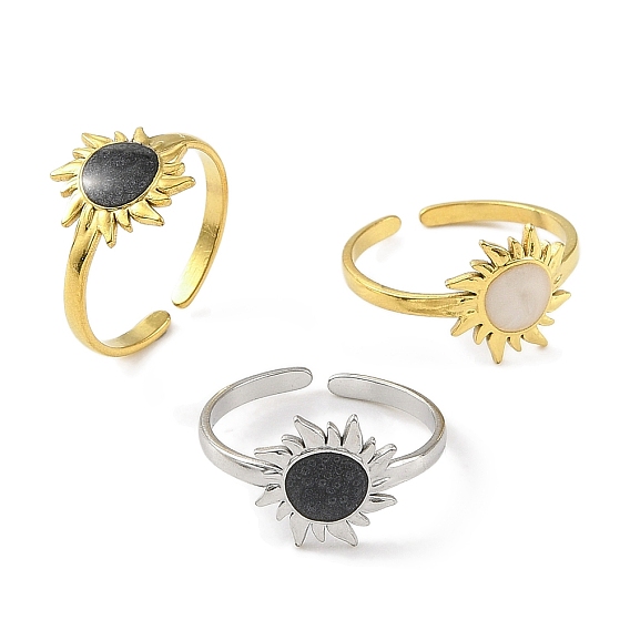 304 эмалированные открытые манжеты из нержавеющей стали для женщин, ионное покрытие (ip), солнце