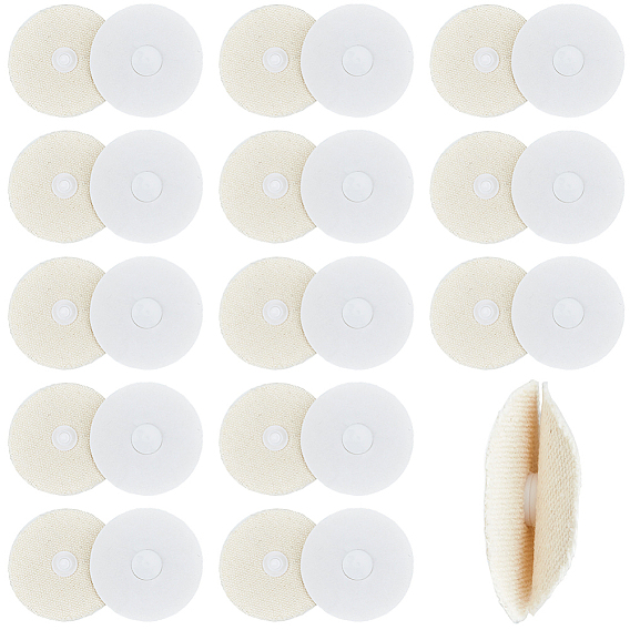 30 пара хлопковых подстилок для одеял с пряжкой против задирания, плоско-круглые